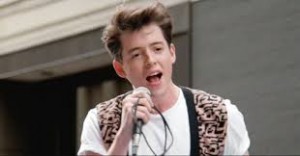 Ferris Bueller singing