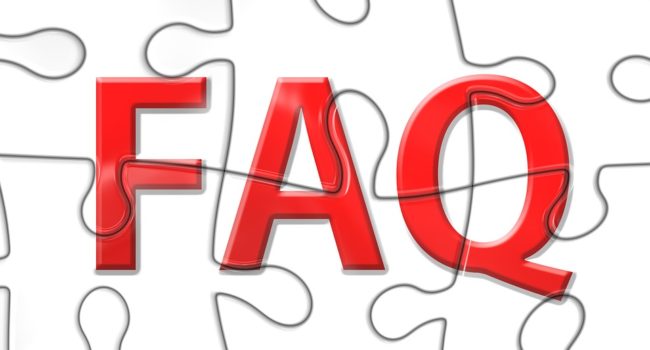 FAQ page