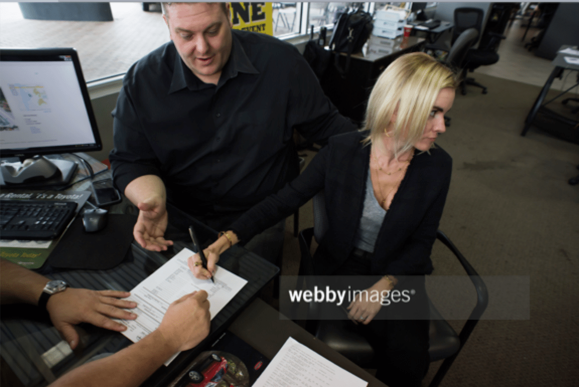 Signing Divorce Papers Stock Photo