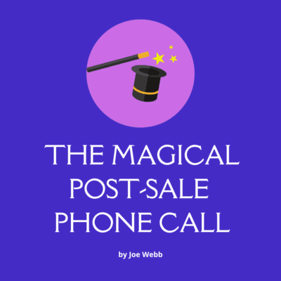 post-sale phone call
